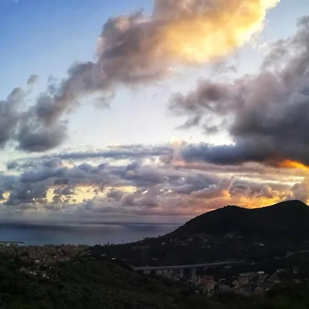 La Vivagna - Casa Vista Mare Tra Gli Ulivi Ferienhaus Leivi